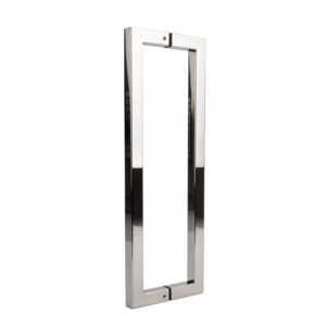 Estlegno U-greep vierkant glans chroom