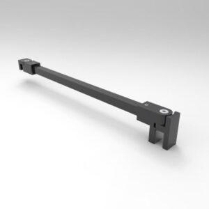Stabilisatiestang vierkant L=120cm (inkortbaar) - mat zwart (MBL)